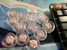 Tappo tastiera zampa di gatto - ceramica con fagioli punta in gel morbido