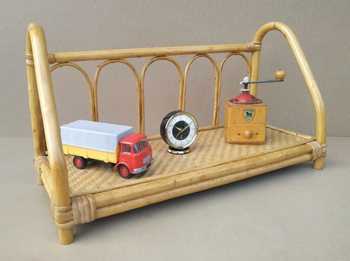 Etagère rotin vintage - etagère,