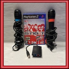 Singstar Microfoni per Sony Playstation 2 3 PS3 PS2 PC Windows + Gioco Omaggio
