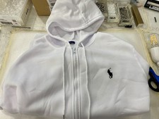 Felpa zip Ralph Lauren bianca