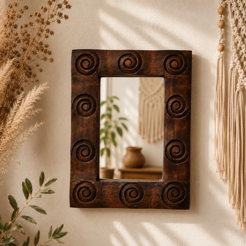 Specchio parete legno - in,
