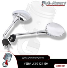 COPPIA SPECCHI PIAGGIO SINISTRO SX DESTRO DX VESPA LX 50 125