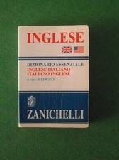 INGLESE DIZIONARIO INGLESE ITALIANO ITALIANO INGLESE TASCABILE ZANICHELLI