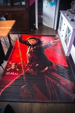 PIRATI DEI CARAIBI 🎬 ADV enorme banner in vinile francese poster film DS 2007