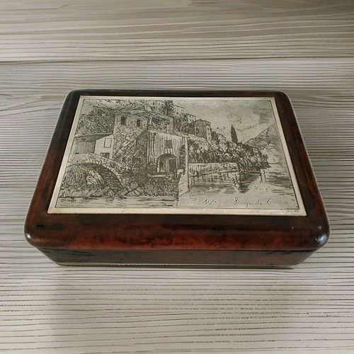 Scatola portagioie argento 800 - scatola,