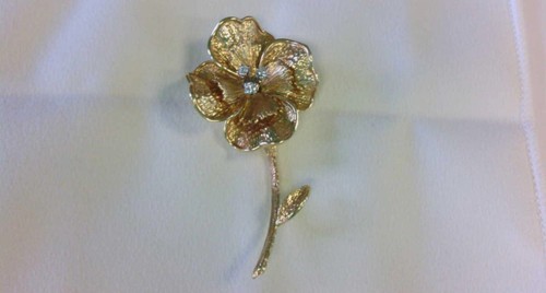 Squisita spilla vintage - , 18