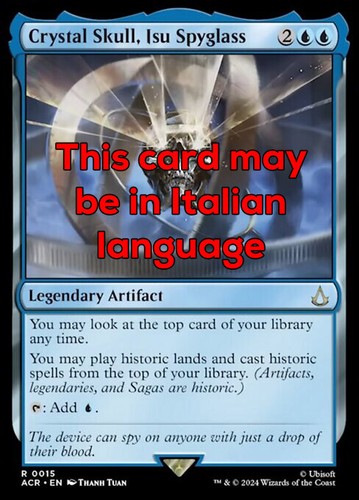 Mtg crystal skull - crystal, isu