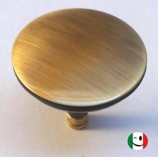 TAPPO SALTARELLO IN OTTONE PER COLONNA SCARICO VASCA - BRONZATO - BRONZO