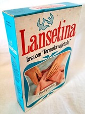 Scatolo detersivo in polvere Lansetina 1965 ca PRATO Ditta ZAMPOLI & BROGI Raro