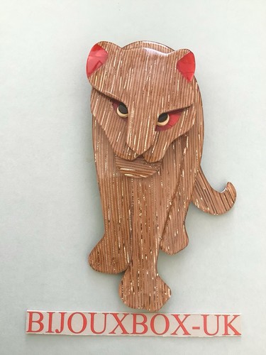 Spilla giaguaro pietra lea - pietra,