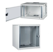 ARMADIO RACK 19" 12U PROFONDITA' 450 MM DA ASSEMBLARE GRIGIO DISASSEMBLATO SERIE