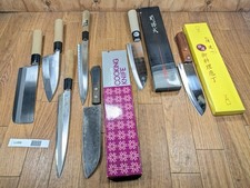 Lotto Danneggiato Di Coltelli Da Cucina Giapponesi Hocho Set Dal Giappone LL699