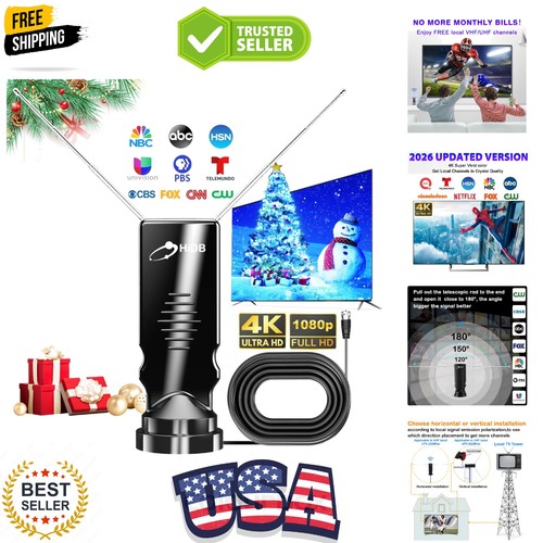 Indoor antenna ultra hd - tv,