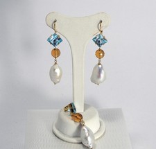 Parure oro topazio - 18,