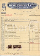 1952 CORNO DI ROSAZZO Fabbrica sedie Edoardo LIVONI Elenco fatture sospese