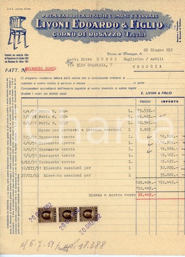 1952 corno rosazzo fabbrica - 1952, di