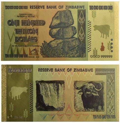 Zimbabwe 100 trilion - zimbabwe,