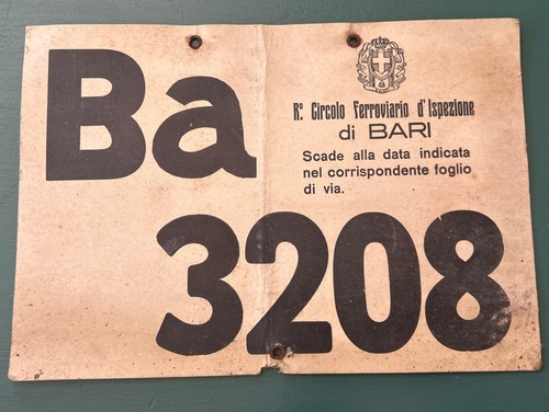 Targa cartone regio circolo - regio,