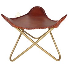 Puff In Pelle Marrone –