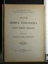 NOTE DI CHIMICA TOSSICOLOGICA