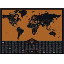 Grande mappa graffio x - 23,2",