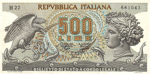 Italia italy 500 lire 1970 - italia,
