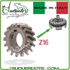 Pignone 16 Denti Campana Frizione 69 per Allungare Rapporto Vespa 50 Ape Piaggio