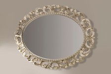 Specchiera ovale con cornice - specchiera,