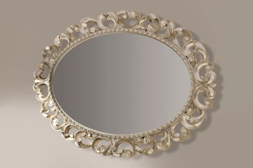 Specchiera ovale con cornice - specchiera,
