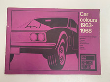 Codici colori auto 1963 1968 - codici,
