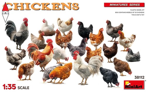 Kit miniart chickens - kit,