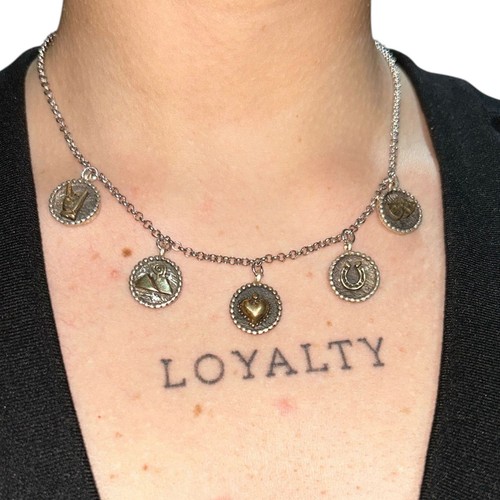 Collana argento ciondoli - argento,
