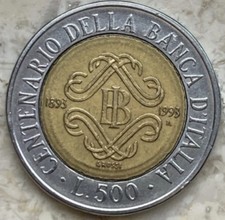 500 lire centenario della - lire,