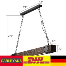 Lampadario rustico in legno