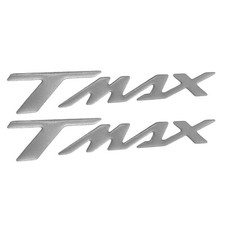 MF4066 Kit 2 Adesivi Argento 3D Carena Posteriore per Yamaha TMax 500 530 560