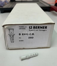 TASSELLO UNIVERSALE BERNER 003565 DIM. 8X40 MM PEZZI 250 FERRAMENTA FAI DA TE 