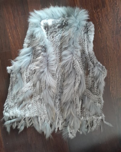 Gilet vera pelliccia grigio - gilet,