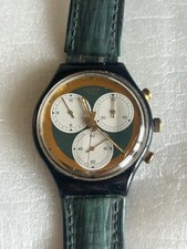 Swatch Chrono SCB107 Rollerball Non Testato- Venduto Come Non Funzionante