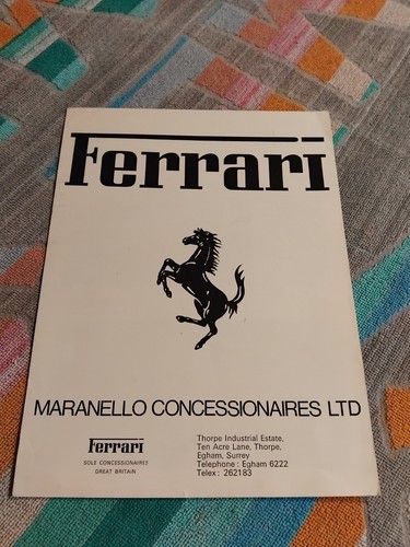 Ferrari 512 400 308 gtb - ferrari,
