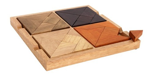 Quattro tangram 10x10 in - tangram,