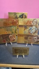 BANCONOTE COLLEZIONE SERIE LIRA DORATE