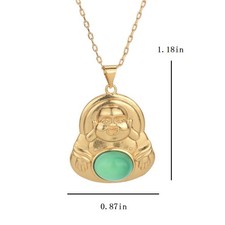 Collana con ciondolo in giada