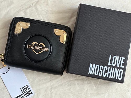 Portafoglio love moschino - love, nero