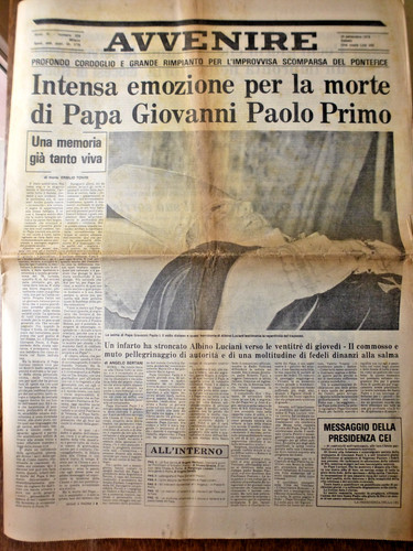 Avvenire 1978 intensa - 30/9/1978,