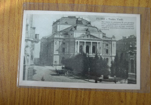 Cartolina croazia fiume teatro - cartolina,