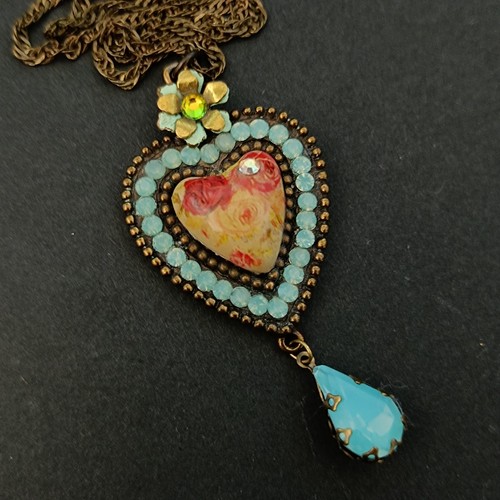 Collana cuore michal - collana, negrin