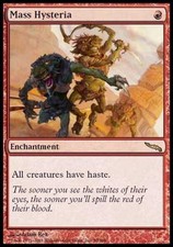 Mass Hysteria ~ Mirrodin [ Excellent ] [ Magic MTG ]
