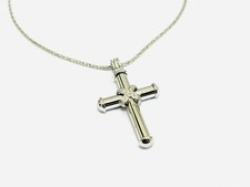 Collana con croce 0.10 ct