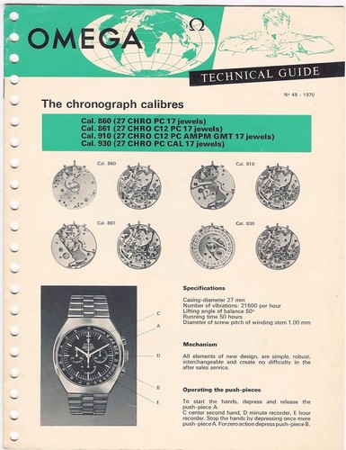 Format pdf omega calibre 860 - format,