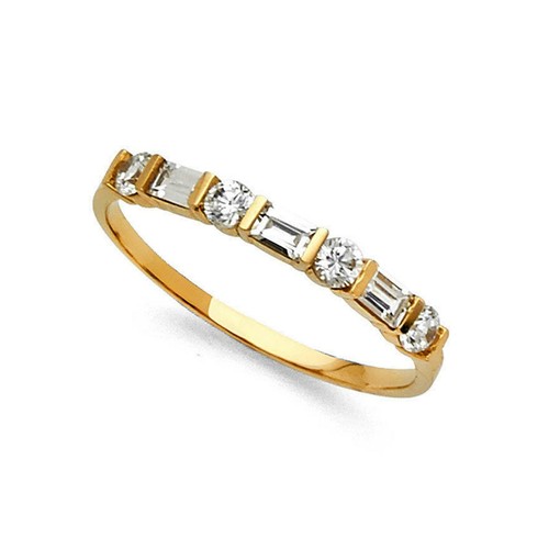 14k oro giallo 50ct - 0.50ct, baguette